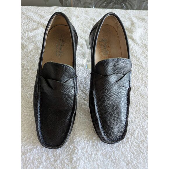 Salo New York Men\'s Slip On Genuine Leather Moccasin Loafers  Sz 39 main image 5